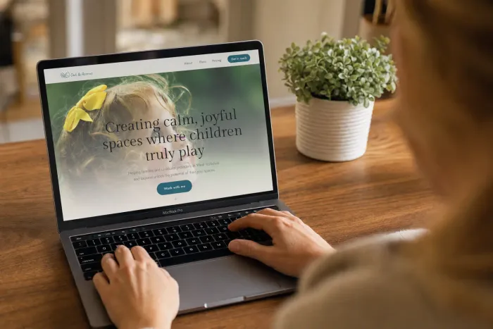 The Oak & Acorns website, built by Digimill